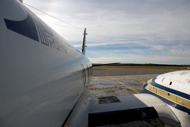 What it looks like to board a Gulfstream One. Photo by : Bernie Leighton | AirlineReporter