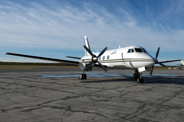 C-FAWE, Propair's only Gulfstream one. It was U/S at CYUY. Photo by Bernie Leighton | AirlineReporter