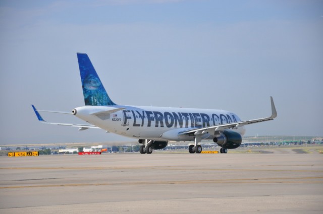 Frontier Airlines Airbus A320 (N220FR) with sharklets - Photo: Frontier Airlines