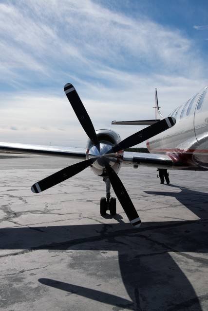 Front on with a Garret AiResearch TPE-133 Photo by Bernie Leighton | AirlineReporter