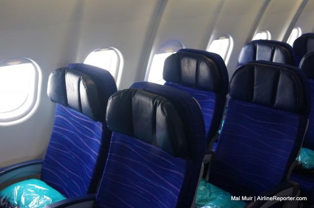 Economy Class Seats on the Hawaiian Airlines Airbus A330 - Photo: Mal Muir | AirlineReporter.com
