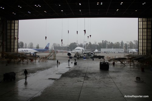 Boeing 767s get winglets installed.