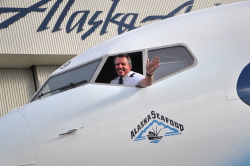 How could you not smile flying such a beautiful plane? Image from Alaska Airlines. CLICK FOR LARGER.