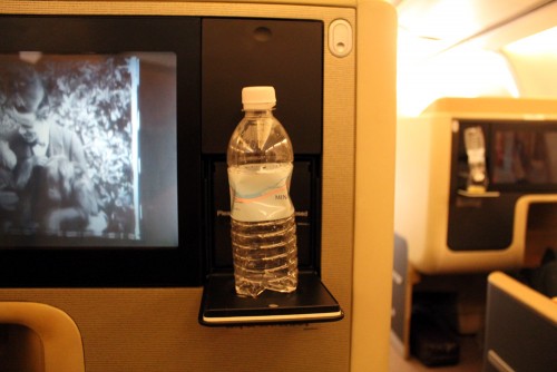 The bottle shows that we are heading back towards the earth.