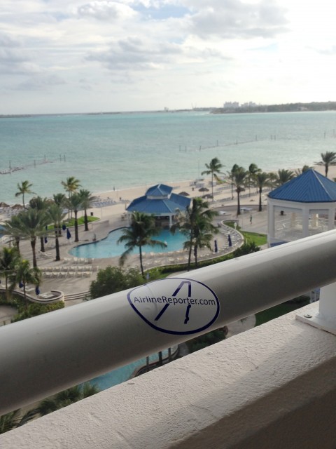 Even in The Bahamas, the view is always better with AirlineReporter! - Photo: Blaine Nickeson | AirlineReporter.com