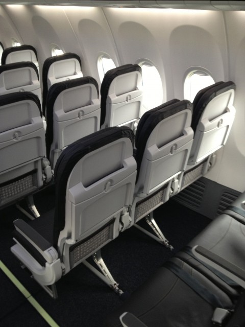 Here are the new Recaro seats on Alaska Airline's Boeing 737-900ER. Image by Alaska. 