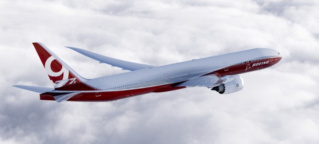 There is meaning behind the color for the 777X. Image: Boeing