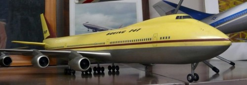 An early design model of the Boeing 747 at the Boeing Corporate Archives. Image by: Chris Sloan / Airchive.com