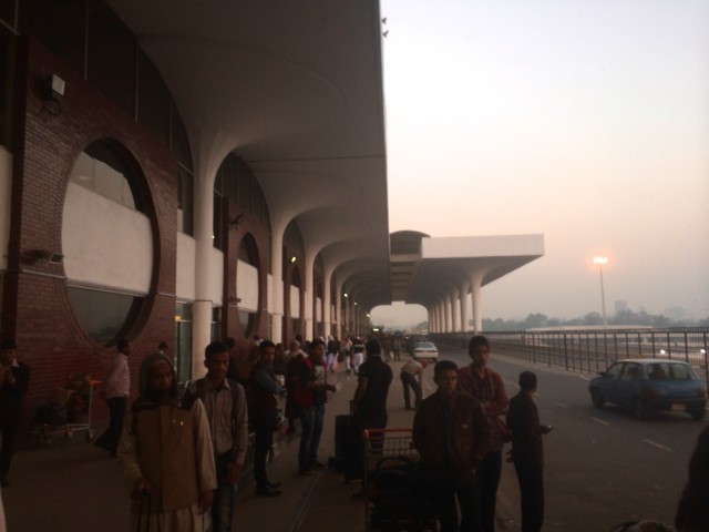 The outside of Dhaka International Airport. Photo - Bernie Leighton | AirlineReporter.com