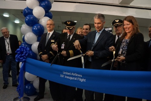 There have been many ribbons cut in the history of airline travel and this even was no different. Image by Chris Sloan / Airchive.com.