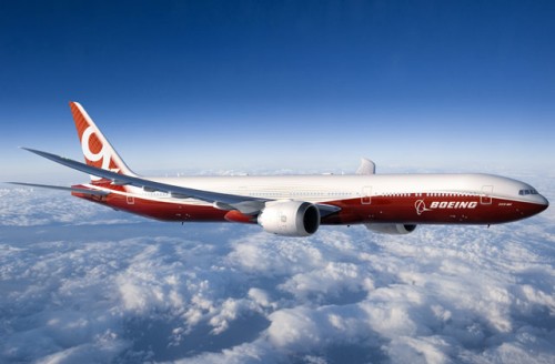 The new Boeing 777X. Image: Boeing.