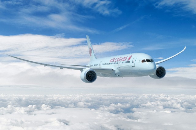 Air Canada Boeing 787-8 Dreamliner - love that wing! Courtesy: Air Canada