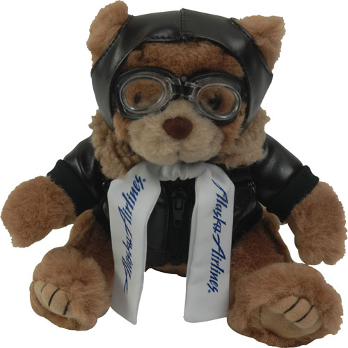 An Alaska Airlines aviator bear. Photo: Alaska Airlines