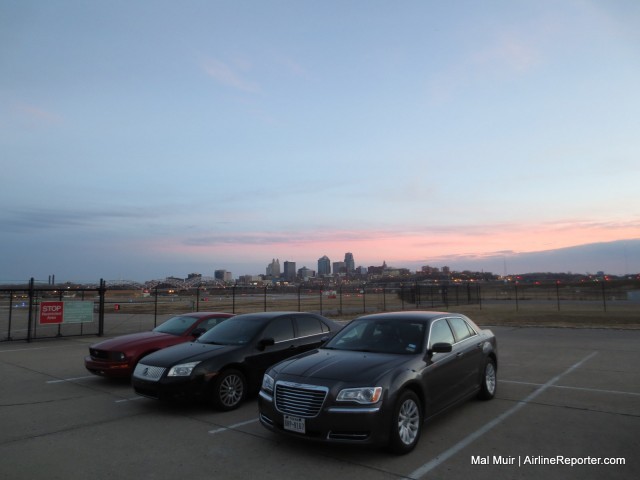 My Hire Car in Kansas City at Sunset, great way to end a brilliant day - Photo: Mal Muir | AirlineReporter.com