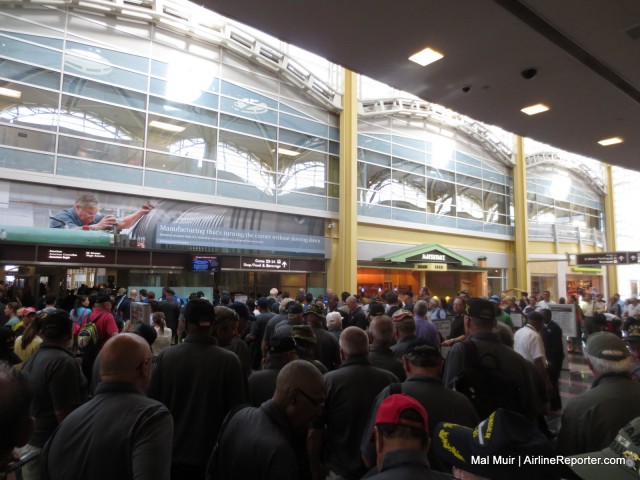 Security during the Holiday Season can be a mad house... make sure you allow extra time - Photo: Mal Muir | AirlineReporter.com