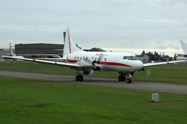 N580HW, a sixty-one year old Convair 580. Photo by Bernie Leighton | AirlineReporter.com