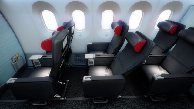 Air Canada 787's Premium Economy cabin