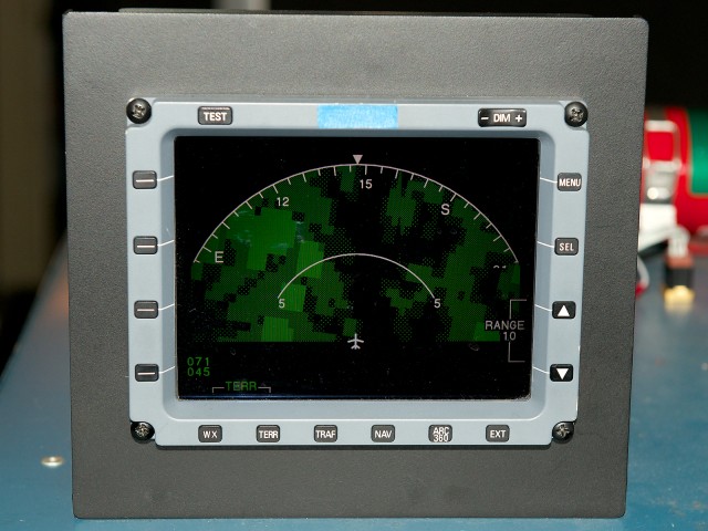 The demonstration screen aboard N580HW. Shown in EGPWS mode. Photo by Bernie Leighton | AirlineReporter.com