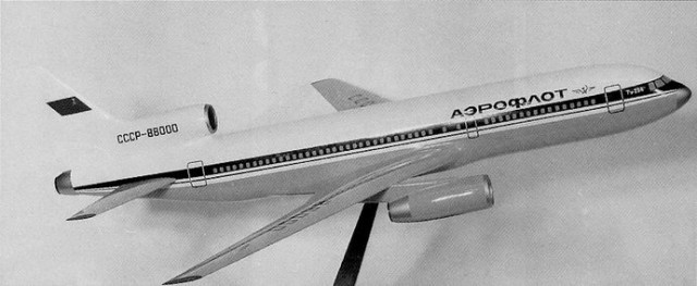 Look familiar? It should. This is the original Tu-204 concept. Image by Tupolev Design Bureau 