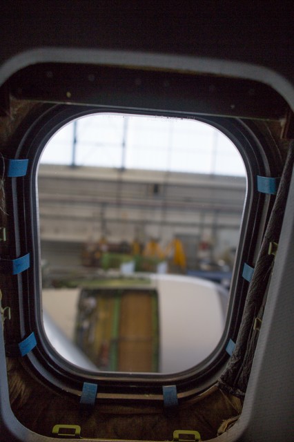Almost everything has been stripped from the airplane, down to the plastic liners for the windows.