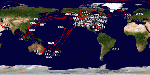 We were able to fly over 300,000 miles in 2013. Image: gcmap.com