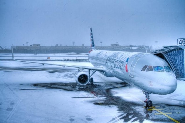 American Airlines' Airbus A321 sitting at JFK. Image: Eric