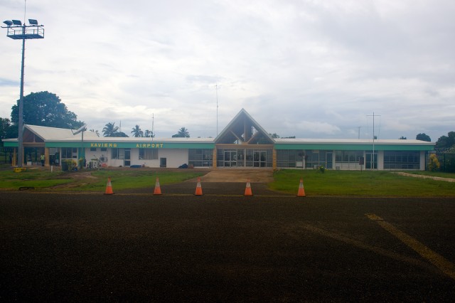 Kavineg Airport, New Ireland. Pardon the lens fog, it was raining. Photo by Bernie Leighton | AirlineReporter.com