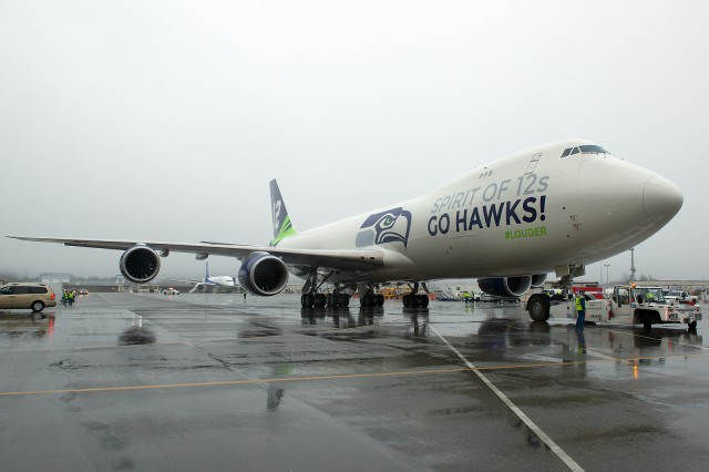 The right side of the Boeing Seahawks Aircraft. Photo by Bernie Leighton | Airlinereporter.com