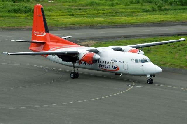 One of Travel Air's three Fokker 50's. Photo by Bernie Leighton | AirlineReporter.com