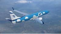 A rendering of an Up Airlines 737-800. Image by El Al/Up Airlines