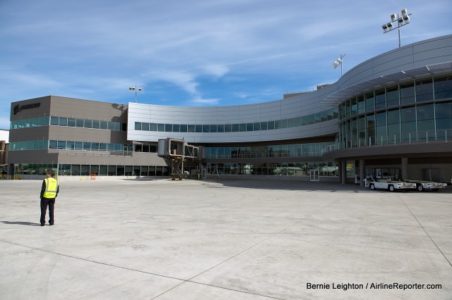 The outside of the Everett Delivery Center taken during a previous event in Sept 2013.