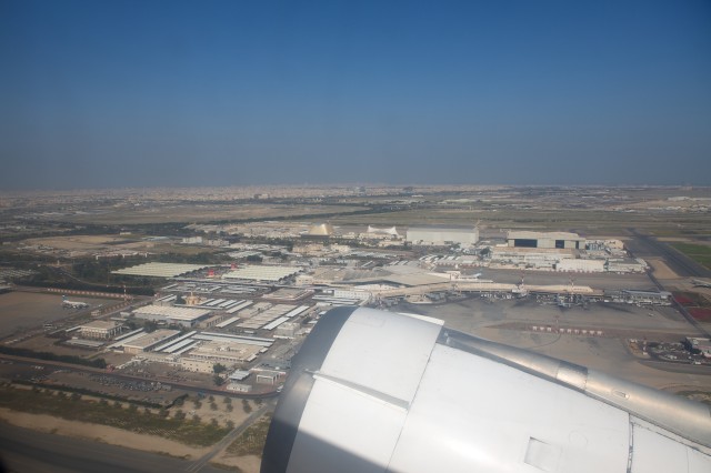 Taking off with a good view of the Kuwait International Airport terminal. Photo - Bernie Leighton | AirlineReporter.com