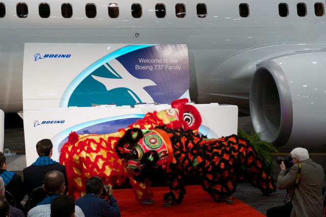 A Chinese Lion Dance to bring in the new year and celebrate a new era of SilkAir.  - Photo: Bernie Leighton | AirlineReporter.com