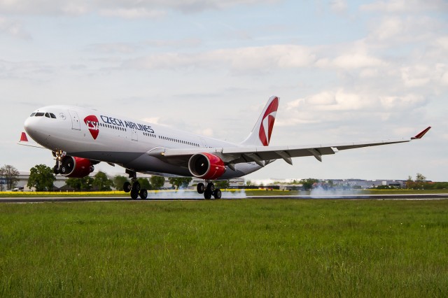 The one and only Czech Airlines A330. Photo - Jacob Pfleger. 