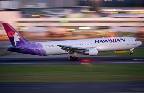 An Hawaiian Airlines 767 - Photo: Bernie Leighton