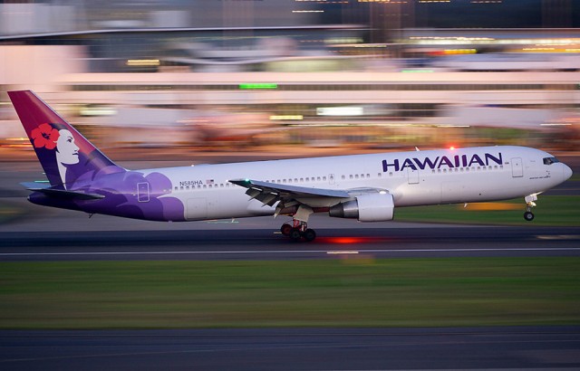 An Hawaiian Airlines 767 - Photo: Bernie Leighton