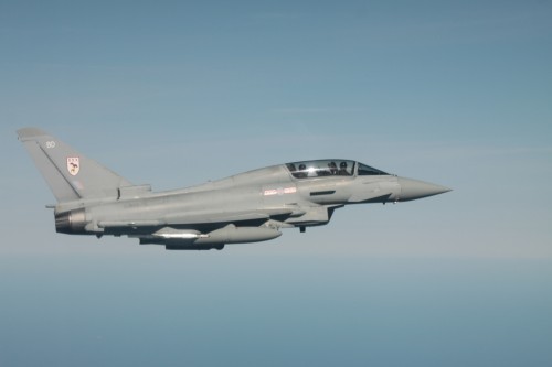 our first customer: a No 3 Squadron Eurofighter Typhoon, ”CHAOS 21"