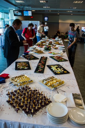 All events hosted by Prague Airport/Czech Airlines are always generously catered with no shortage of beer or champagne Photo: Jacob Pfleger | AirlineReporter