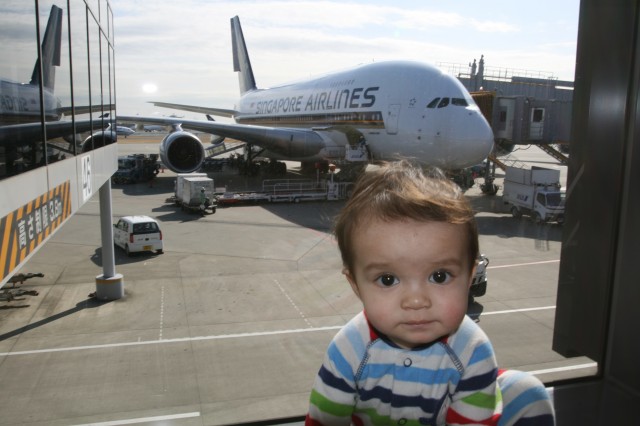 First flight for both of us on the A380 - Photo: David Delagarza