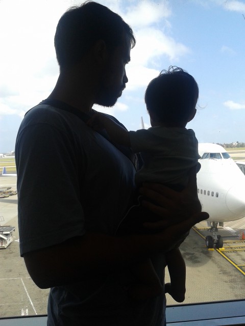 Father and son before the last long-haul segment - Photo: David Delagarza