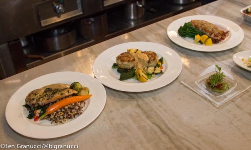 A few meal selections fro SkyChefs - Photo Ben Granucci