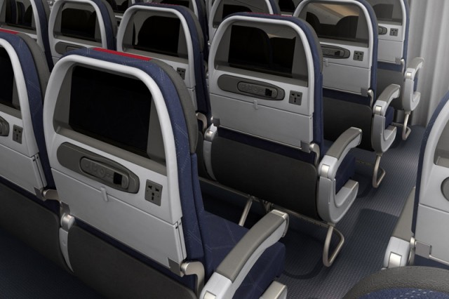 The American 777-200ER will get the new Main Cabin product as seen on their new 777-300ER - Photo: American Airlines