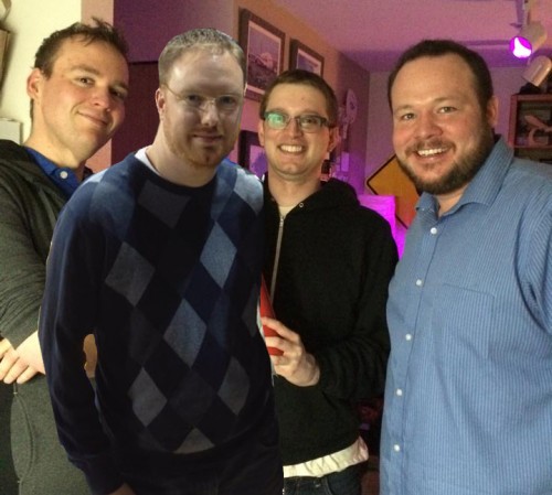 The AirlineReporter dream team. Mal, Blaine (what photoshop?), Bernie and David.