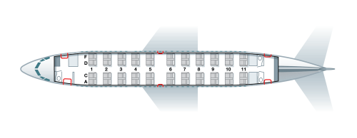 SAS' Boeing 737-700 will likely be configured like this. Image: PrivatAir