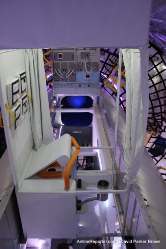 Space lavatory that doesn't have much privacy