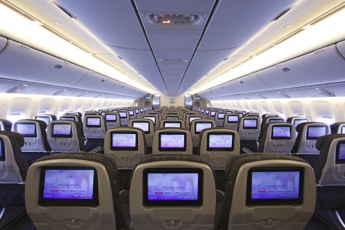 Economy class in EVA's new 777 is still nine abreast - Photo: EVA Airline