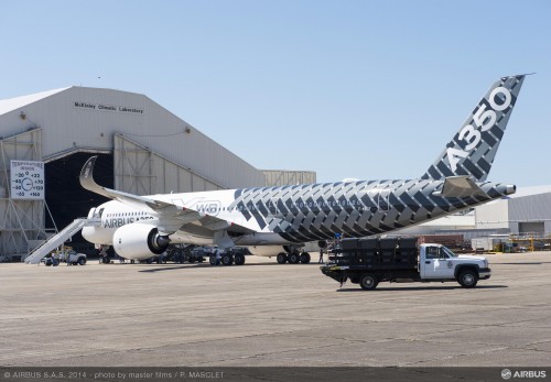 MSN002 outside of the test hangar - Photo: Airbus