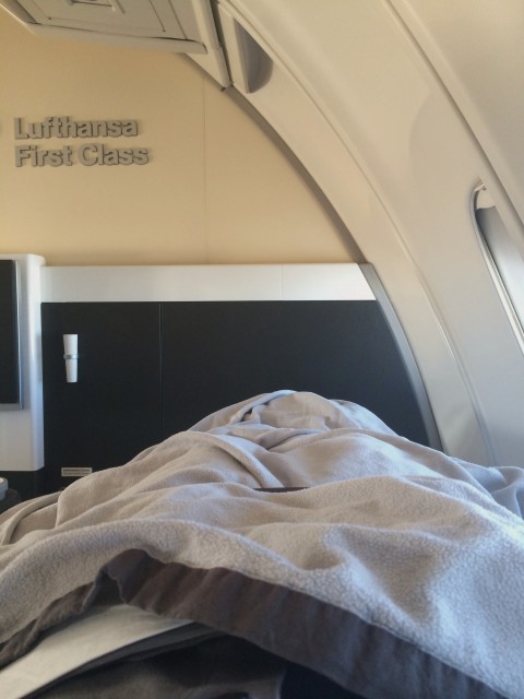 The view from a real bed on a 747-430. Photo - Bernie Leighton | AirlineReporter.com