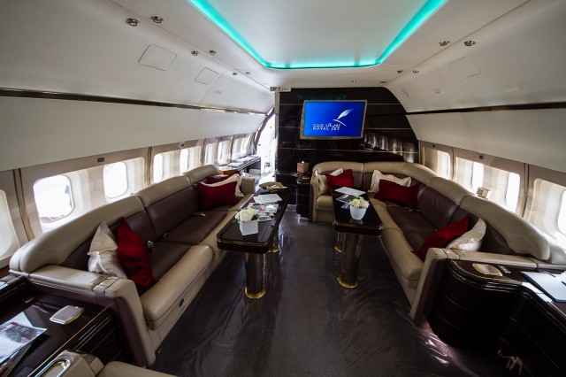 Inside the royal Jet BBJ Photo: Jacob Pfleger | AirlineReporter