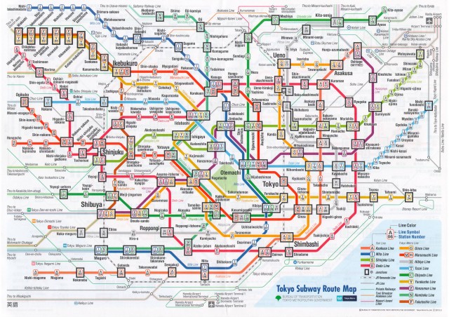 Daunting, isn't it? 40 million passengers a day use the Tokyo transit system. Image: Tokyo Metro